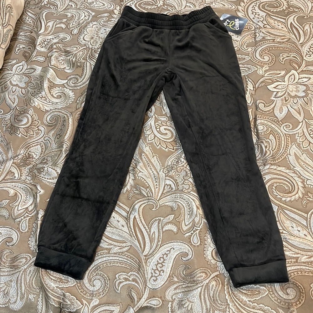 Art Class Black Velour girls pant Medium (7/8)